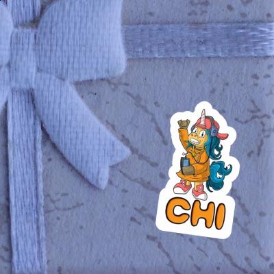 Chi Sticker Hip-Hop Unicorn Image