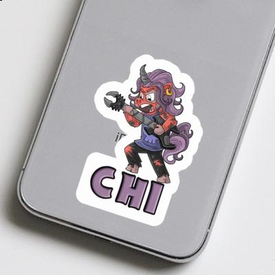 Rocking Unicorn Sticker Chi Laptop Image