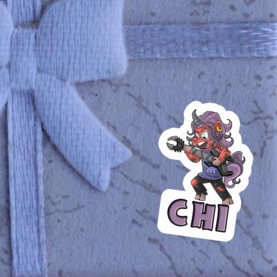 Aufkleber Chi Rockendes Einhorn Gift package Image