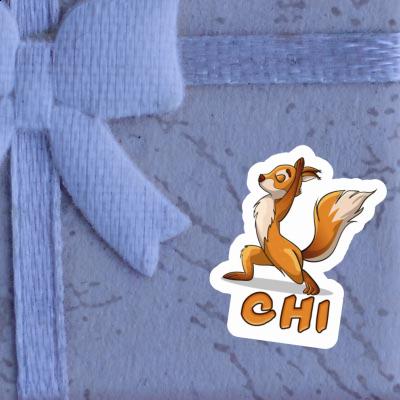 Sticker Yoga-Eichhörnchen Chi Laptop Image