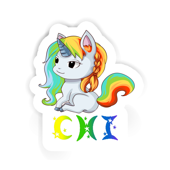 Sticker Unicorn Chi Gift package Image