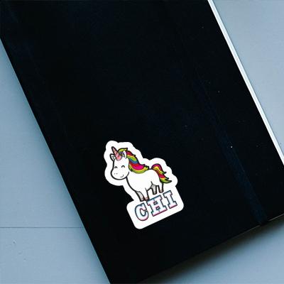 Sticker Unicorn Chi Laptop Image