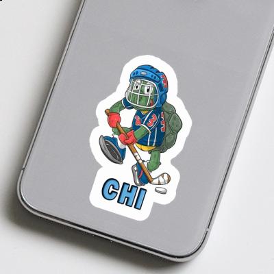 Sticker Eishockeyspieler Chi Laptop Image