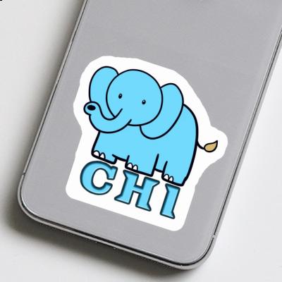 Chi Autocollant Éléphant Image