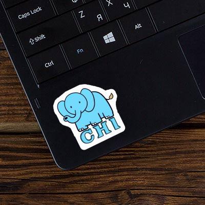 Sticker Chi Elephant Laptop Image