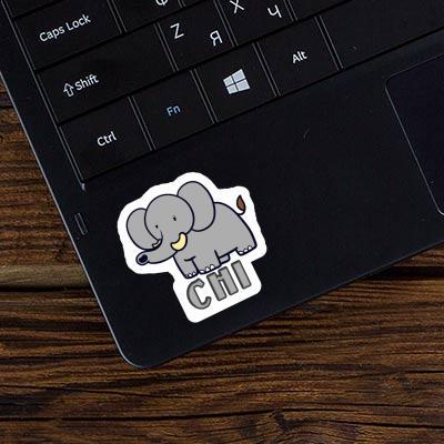 Sticker Elephant Chi Image