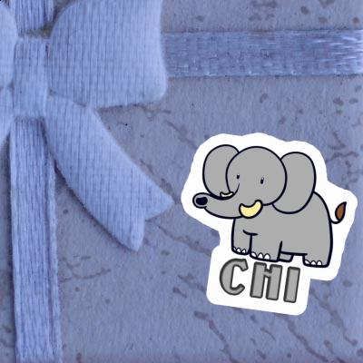 Elephant Sticker Chi Laptop Image