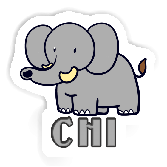 Sticker Elephant Chi Image