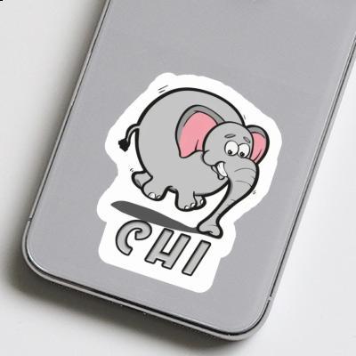 Chi Sticker Jumping Elephant Image