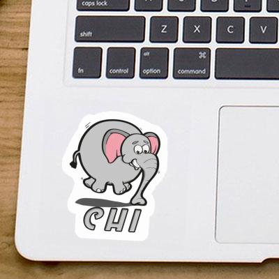 Autocollant Éléphant Chi Laptop Image