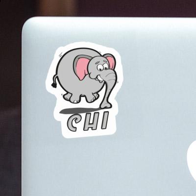 Sticker Jumping Elephant Chi Notebook Image