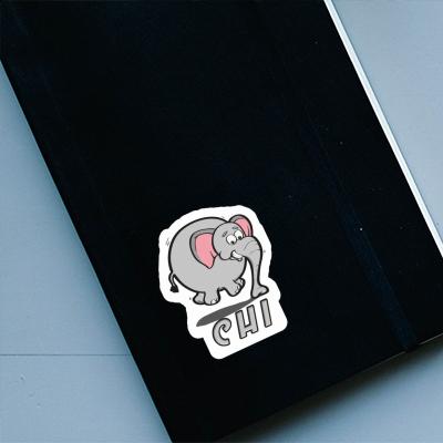 Éléphant Autocollant Chi Laptop Image