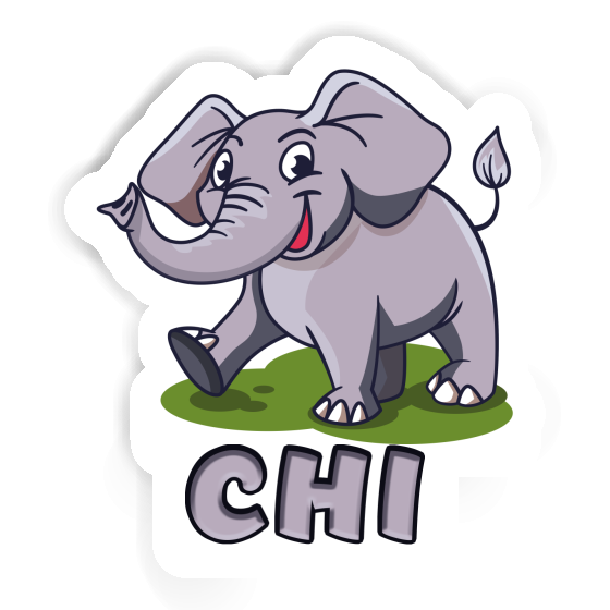 Sticker Elefant Chi Laptop Image