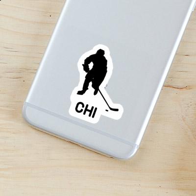 Hockey Player Sticker Chi Image