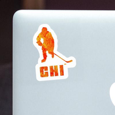 Aufkleber Eishockeyspieler Chi Gift package Image