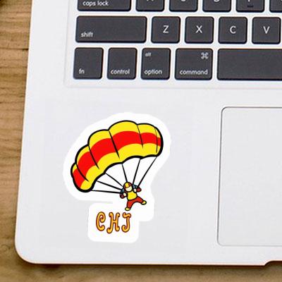 Sticker Skydiver Chi Laptop Image