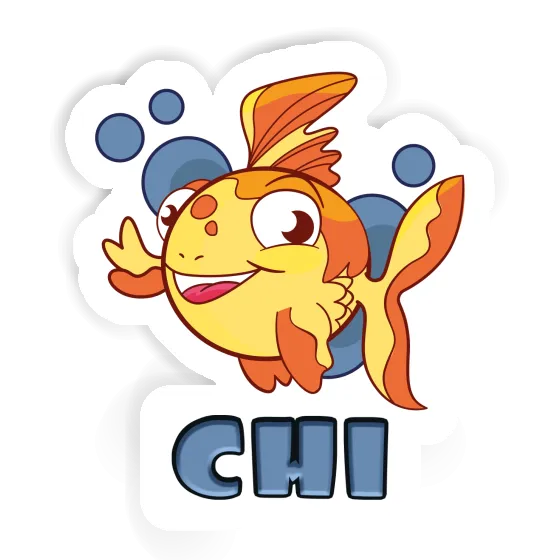 Sticker Fish Chi Laptop Image