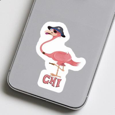 Sticker Flamingo Chi Laptop Image