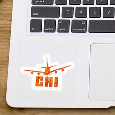 Sticker Airplane Chi Notebook Image