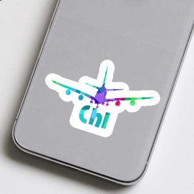 Chi Autocollant Avion Image