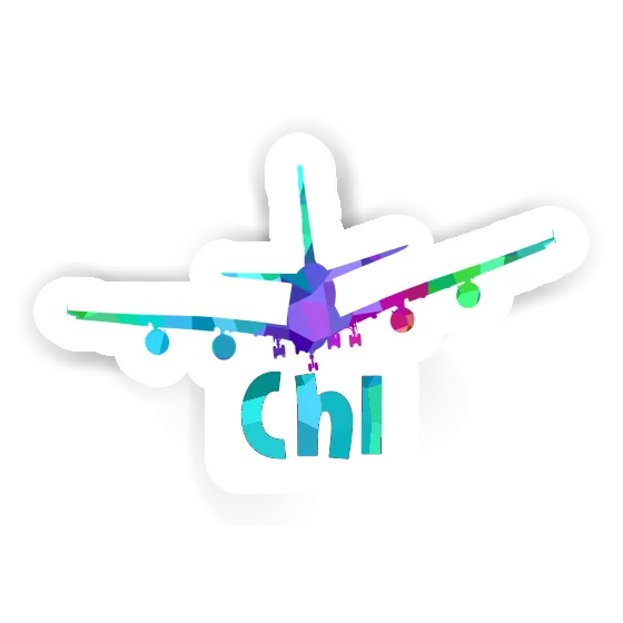 Sticker Chi Airplane Laptop Image