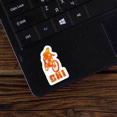 Freeride Biker Sticker Chi Notebook Image