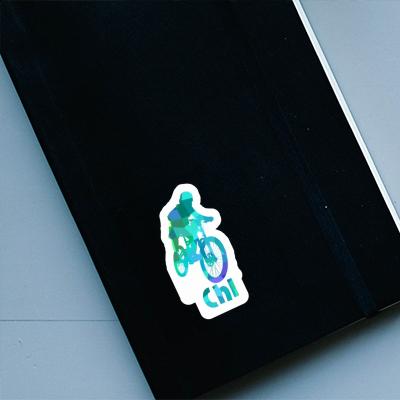 Freeride Biker Sticker Chi Notebook Image