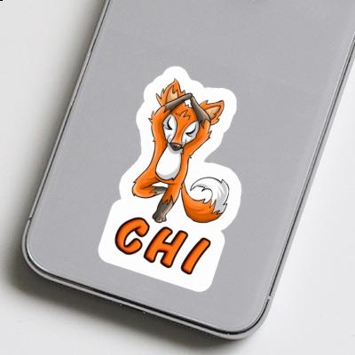 Sticker Yoga Fox Chi Image