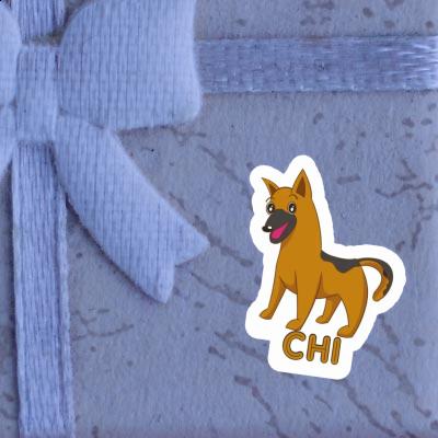 Schäferhund Sticker Chi Notebook Image