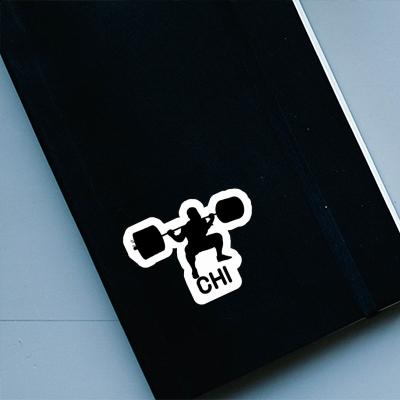 Chi Sticker Gewichtheber Notebook Image