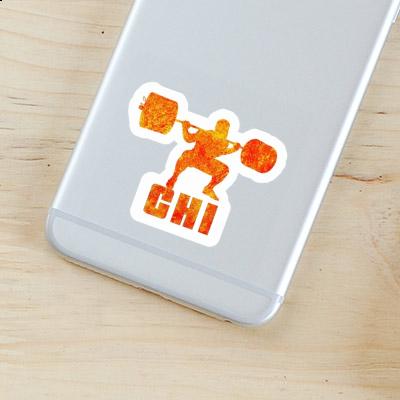 Chi Sticker Weightlifter Notebook Image