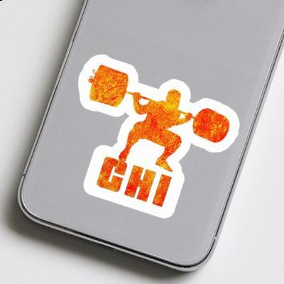 Chi Sticker Weightlifter Laptop Image