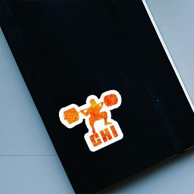 Chi Sticker Weightlifter Laptop Image