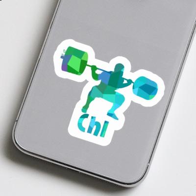 Sticker Gewichtheber Chi Image