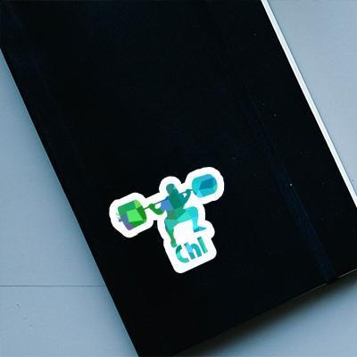 Sticker Gewichtheber Chi Gift package Image