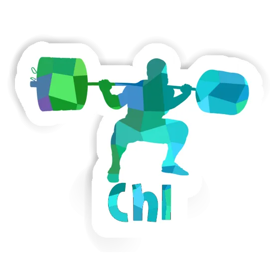 Sticker Gewichtheber Chi Notebook Image