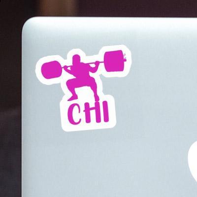 Sticker Weightlifter Chi Notebook Image