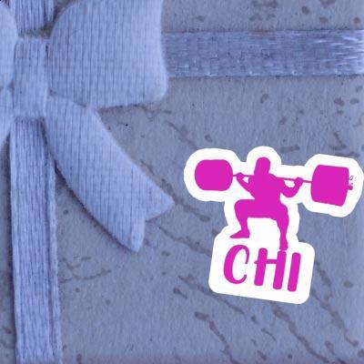 Gewichtheberin Aufkleber Chi Gift package Image