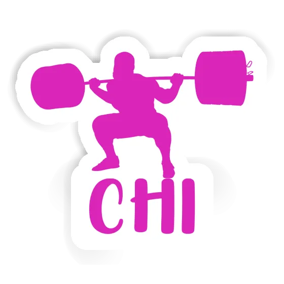 Sticker Weightlifter Chi Laptop Image