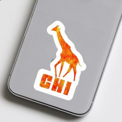 Girafe Autocollant Chi Laptop Image