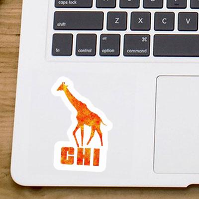 Aufkleber Giraffe Chi Laptop Image