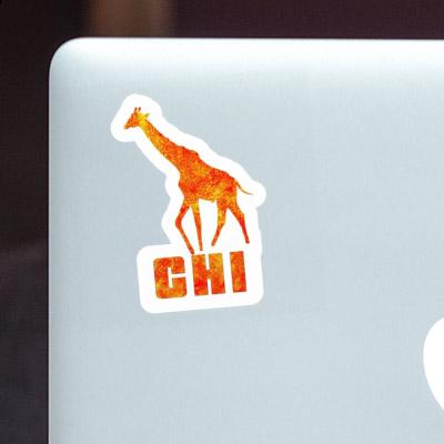 Autocollant Girafe Chi Image