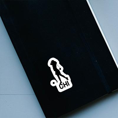 Golfer Sticker Chi Image