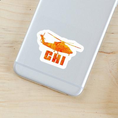 Sticker Chi Helicopter Image