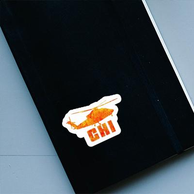 Sticker Chi Helicopter Notebook Image