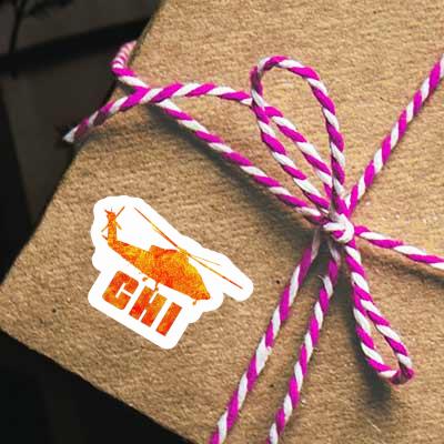 Sticker Chi Helicopter Gift package Image