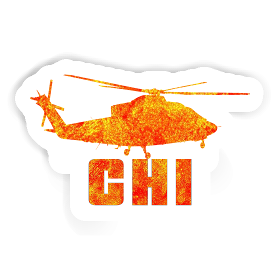 Helicopter Sticker Chi Notebook Image