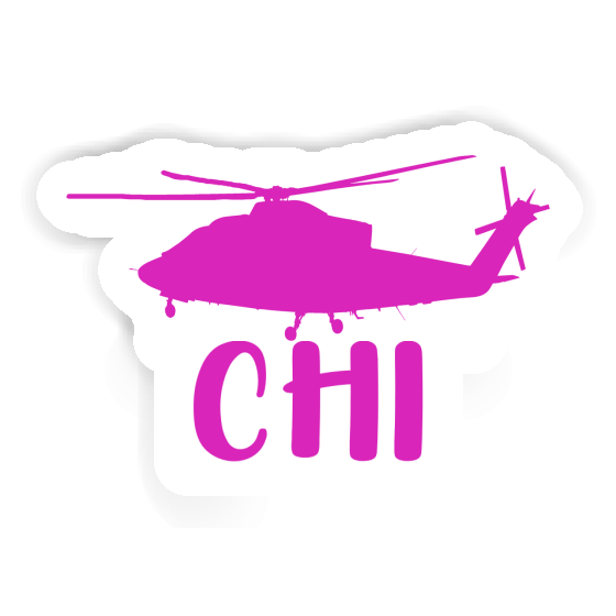 Chi Sticker Helicopter Image