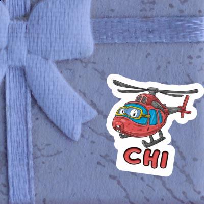 Sticker Chi Helicopter Image