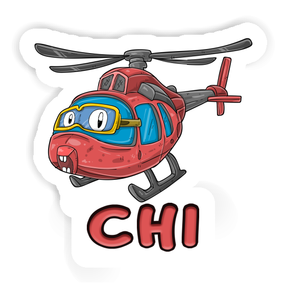 Sticker Chi Helicopter Notebook Image